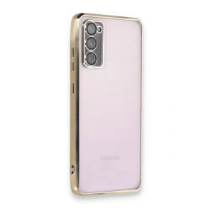 USLUCAN ALIŞVERİŞ Samsung Galaxy S20 FE Kılıf Lensli Silikon - Gold