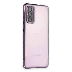 USLUCAN ALIŞVERİŞ Samsung Galaxy S20 FE Kılıf Lensli Silikon - Mor
