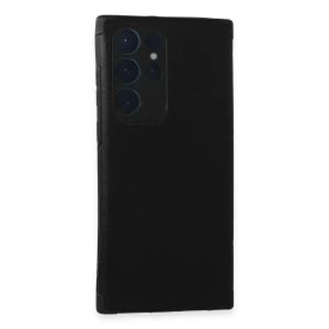 USLUCAN ALIŞVERİŞ Samsung Galaxy S22 Ultra Kılıf Loop Deri Silikon - Siyah