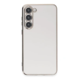 USLUCAN ALIŞVERİŞ Samsung Galaxy S23 Kılıf Volet Silikon - Beyaz
