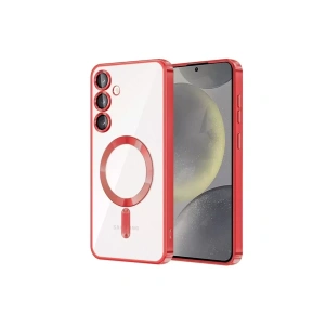 USLUCAN ALIŞVERİŞ Samsung Galaxy S23 Plus Kılıf Kross Magneticsafe Kapak - Kırmızı
