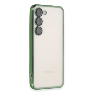 USLUCAN ALIŞVERİŞ Samsung Galaxy S23 Plus Kılıf Lensli Silikon - Yeşil
