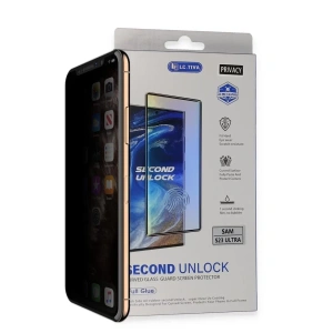 USLUCAN ALIŞVERİŞ Samsung Galaxy S23 Ultra Durable Full Glue Curved Hayalet Cam