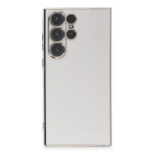 USLUCAN ALIŞVERİŞ Samsung Galaxy S23 Ultra Kılıf Volet Silikon - Beyaz