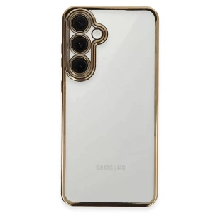 USLUCAN ALIŞVERİŞ Samsung Galaxy S24 FE Kılıf Lensli Silikon - Gold