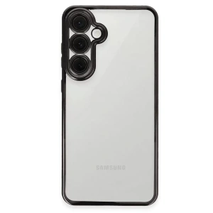USLUCAN ALIŞVERİŞ Samsung Galaxy S24 FE Kılıf Lensli Silikon - Siyah