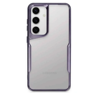 USLUCAN ALIŞVERİŞ Samsung Galaxy S24 Kılıf Boyi Silikon Kapak - Derin Mor