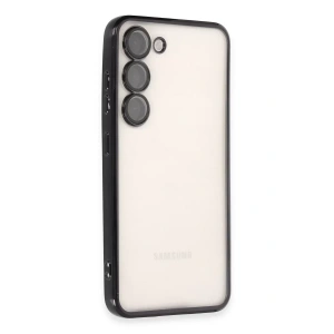 USLUCAN ALIŞVERİŞ Samsung Galaxy S24 Kılıf Lensli Silikon - Siyah