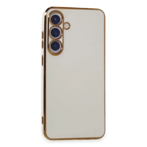 USLUCAN ALIŞVERİŞ Samsung Galaxy S24 Kılıf Volet Silikon - Beyaz