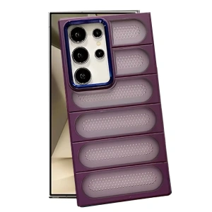 USLUCAN ALIŞVERİŞ Samsung Galaxy S24 Ultra Kılıf Airmax Silikon Kapak - Derin Mor