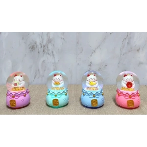 USLUCAN ALIŞVERİŞ Şans Kedisi Işıklı Kar Küresi