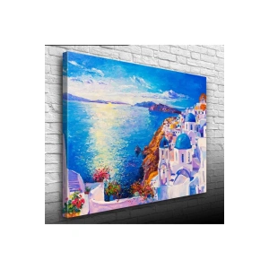 USLUCAN ALIŞVERİŞ Santorini Canvas Tablo (50x70)