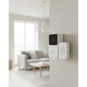 USLUCAN ALIŞVERİŞ ŞARJLI KAMERALI KAPI ZİLİ BEYAZ