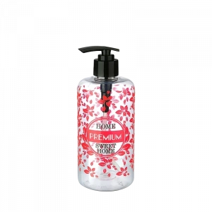 USLUCAN ALIŞVERİŞ Şeffaf Sıvı Sabunluk Yuvarlak Plastik Pompalı 500 ML