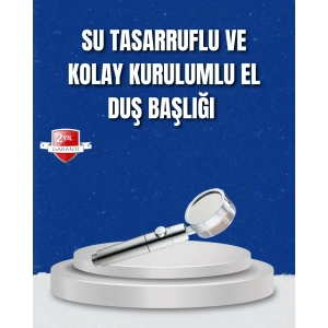 USLUCAN ALIŞVERİŞ Şelale Sisi ve Masaj Özellikli Banyo Duş Başlığı