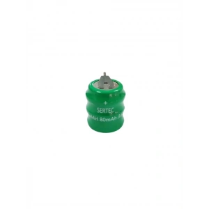 USLUCAN ALIŞVERİŞ Sertec - 3.6V 3S1P 80 Mah 2 Pin NI-MH Buton Pil