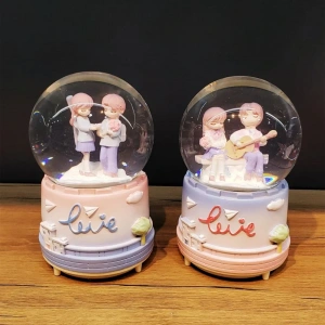 USLUCAN ALIŞVERİŞ Sevimli Sevgililer Büyük Boy Kar Küresi