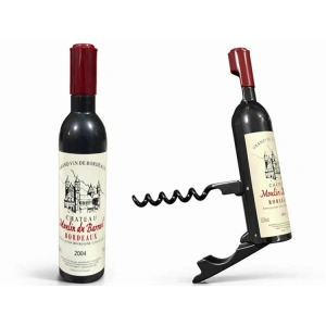 USLUCAN ALIŞVERİŞ Şişe Tasarımlı Paslanmaz Çelik Tirbuşon Açacak