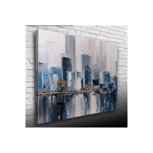 USLUCAN ALIŞVERİŞ Sisli Şehir Canvas Tablo (50x70)