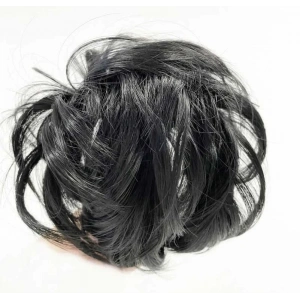 USLUCAN ALIŞVERİŞ Siyah Renk Düz Model Hazır Telli Saç Şeklinde Peruk Postiş Toka