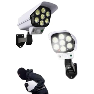 USLUCAN ALIŞVERİŞ Solar Bahçe Aydınlatması Hareket Sensörlü Uzaktan Kumandalı Kamera Görünümlü