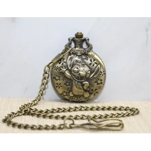 USLUCAN ALIŞVERİŞ Stitch Tasarımlı Köstekli Saat