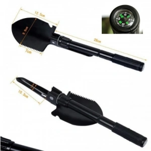 USLUCAN ALIŞVERİŞ Survival Katlanabilir Pusulalı Kürek