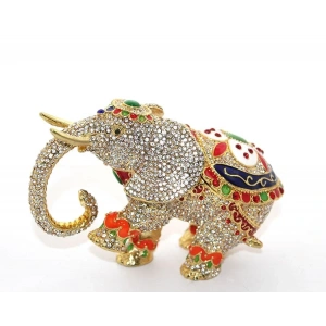 USLUCAN ALIŞVERİŞ Swarovski Taşlı Tekli Fil Figürü Model 6