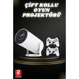 USLUCAN ALIŞVERİŞ Taşınabilir Android Projeksiyon Ayaklı Çift Kollu 4K Çözünürlüklü Sinema Projeksiyonu