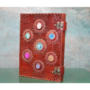 USLUCAN ALIŞVERİŞ Taşlı Deri Defter Model 12