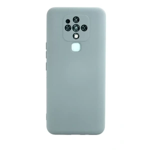 USLUCAN ALIŞVERİŞ Tecno Camon 16 Kılıf Nano içi Kadife Silikon - Buz Mavisi