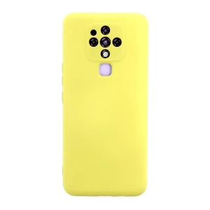 USLUCAN ALIŞVERİŞ Tecno Camon 16 Kılıf Nano içi Kadife Silikon - Sarı