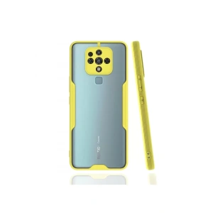 USLUCAN ALIŞVERİŞ Tecno Camon 16 Kılıf Platin Silikon - Sarı