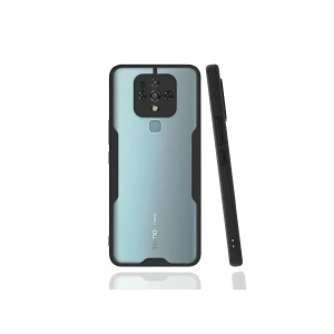 USLUCAN ALIŞVERİŞ Tecno Camon 16 Kılıf Platin Silikon - Siyah