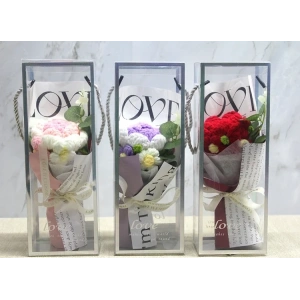 USLUCAN ALIŞVERİŞ Tekli El Örgüsü Gül Buketi