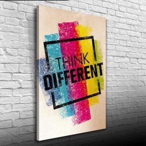 USLUCAN ALIŞVERİŞ Think Different Afiş Kanvas Tablo 50 x 70