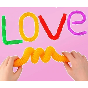 USLUCAN ALIŞVERİŞ Tubes Anti Stres Duyusal Oyuncak Bubble Fidget  (4 Adet )