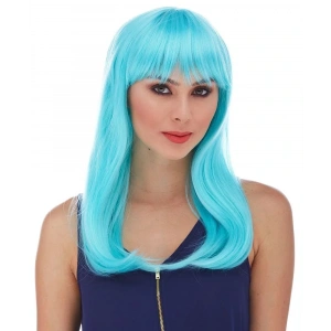 USLUCAN ALIŞVERİŞ Turkuaz Mavi Parti Peruğu