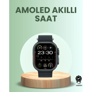 USLUCAN ALIŞVERİŞ Ultra Akıllı Saat AMOLED Display 15 Gün Dayanıklı Batarya