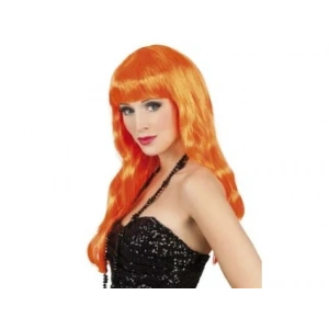USLUCAN ALIŞVERİŞ Uzun Peruk Saç - Turuncu