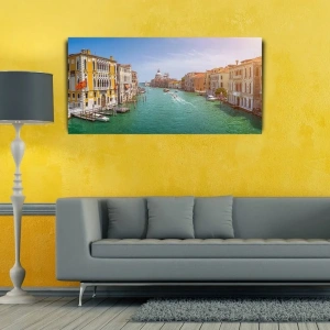 USLUCAN ALIŞVERİŞ Venedik  Kanallar Kanvas Tablo 60 x 120