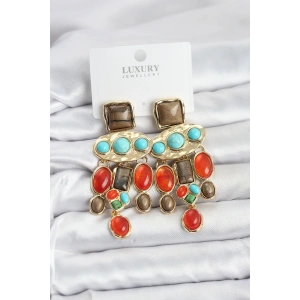 USLUCAN ALIŞVERİŞ Vintage Sallantılı Kadın Küpe