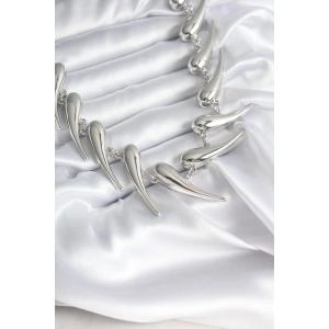 USLUCAN ALIŞVERİŞ VIP Seri Özel Model Gümüş Renk Kadın Kolye