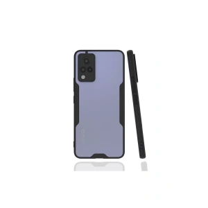 USLUCAN ALIŞVERİŞ Vivo V21 Kılıf Platin Silikon - Siyah