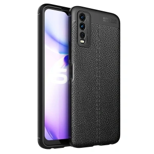 USLUCAN ALIŞVERİŞ Vivo Y11S Kılıf Auto Focus Kapak - Siyah