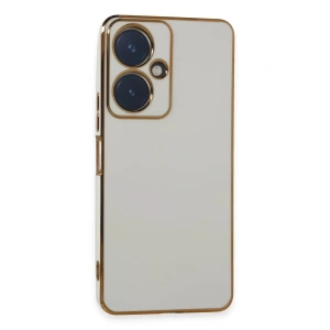 USLUCAN ALIŞVERİŞ Vivo Y27 Kılıf Volet Silikon - Beyaz