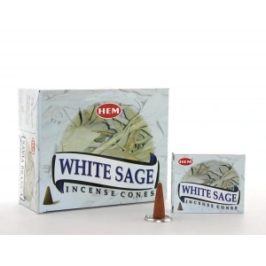 USLUCAN ALIŞVERİŞ White Sage Aromalı Konik Tütsü