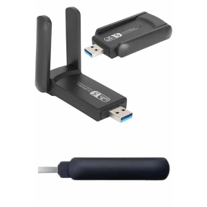 USLUCAN ALIŞVERİŞ Wifi Alıcı Dual Band Usb 3.0 Adaptör Kablosuz Windows 7/8/10/11