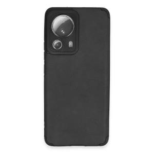 USLUCAN ALIŞVERİŞ Xiaomi Mi 13 Lite Kılıf Loop Deri Silikon - Siyah