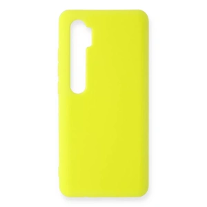 USLUCAN ALIŞVERİŞ Xiaomi Mi Note 10 Lite Kılıf Nano içi Kadife Silikon - Sarı